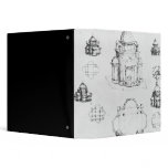 Studies for a building of a centralised plan binders