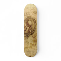 Studies of Embryos by Leonardo da Vinci skateboards