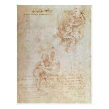 Studies of Madonna and Child Postcards