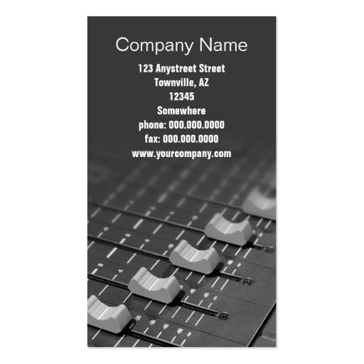 studio faders business card templates