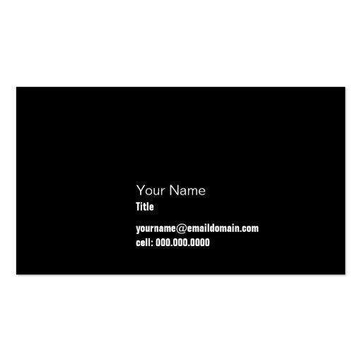 studio faders business card templates (back side)