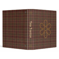 Studs and Plaid Binder