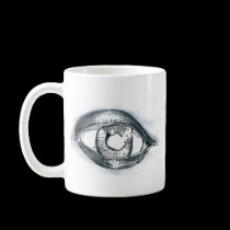 Study BW Eye. mugs