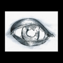 Study BW Eye. postcards