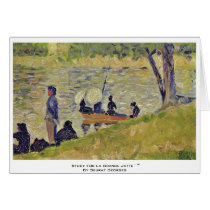 Study For La Grande Jatte ' "" By Seurat Georges Greeting Card