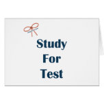 Study For Test Reminders Cards
