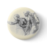 Study for the 3 Graces - Raphael Button