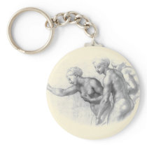 Study for the 3 Graces - Raphael Keychain