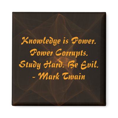 Study Hard and Be Evil Magnet by MetallicMagma
