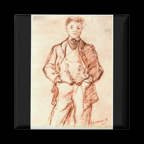 Study of a boy by Edouard Manet Magnet