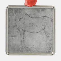 Study of a Horse Christmas Ornaments
