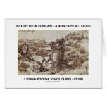 Study Of A Tuscan Landscape 1473 Leonardo da Vinci cards