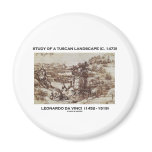 Study Of A Tuscan Landscape 1473 Leonardo da Vinci magnets