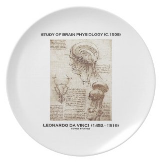Study Of Brain Physiology (c. 1508) da Vinci Plates