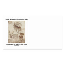 Study Of Brain Physiology (Leonardo da Vinci) Business Card
