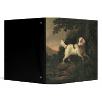 Study of Clumber Spaniel 3 Ring Binder