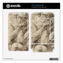 Study of Daniel in the lion's den by Paul Rubens Decal For HTC Desire HD