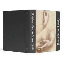 Study of Hands 3 Ring Binder