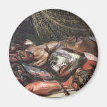Study of Hawaiian Fish, oil on canvas Refrigerator Magnet
