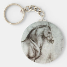 Study of Horses Keychains
