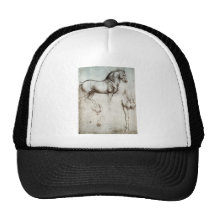 Study of horses - Leonardo da Vinci Mesh Hats