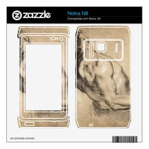 Study of man's torso by Paul Rubens Skins For Nokia N8