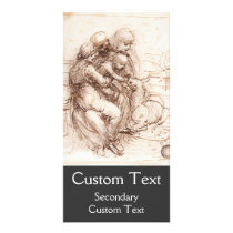 Study of St Anna, St John, Mary, Christ Child Customized Photo Card