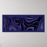 Study of Textures - Blues Poster