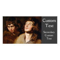 Study of Two Heads Picture Card