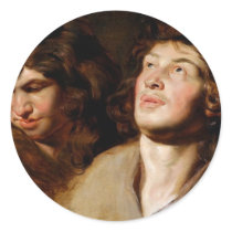 Study of Two Heads Stickers