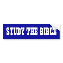 Study The Bible Bumper Stickers