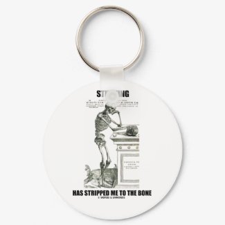 Studying Has Stripped Me To The Bone (Skeleton) keychain