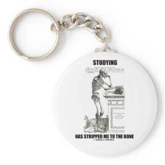 Studying Has Stripped Me To The Bone (Skeleton) keychain