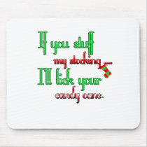 Stuff My Stocking Adult Christmas Mouse Pads