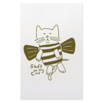 stuff on my cat - bee stationery