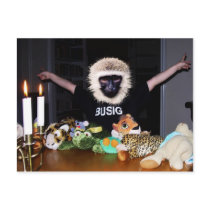 Stuffed animal king postcards by Junglegeorge Stuffed animal king postcards