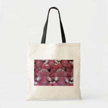 Stuffed animals at amusement park canvas bag