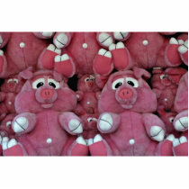 Stuffed animals at amusement park acrylic cut outs