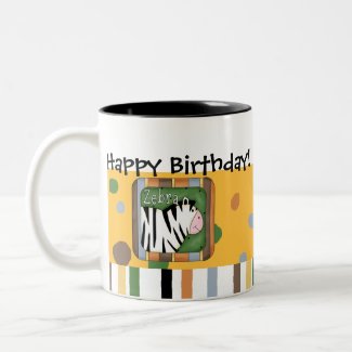 Stuffed Animals Wild Zebra Fun Kids Birthday Mug mug