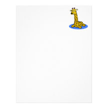 Stuffed Girraffe Custom Letterhead