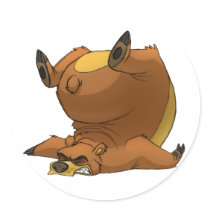 Stumbling Bear Stickers