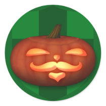 Stump WarP o'Lantern Round Sticker stickers