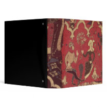 Stumpwork depicting Tristan and Isolde Vinyl Binder