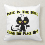 Stunk The Place Up Skunk Throw Pillow
