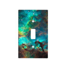 Stunning Aqua Star Cluster Switch Plate Cover