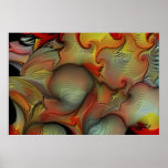 STUNNING ART PRINT HUGE 52" X 35" ON CANVAS
