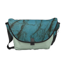 Stunning blue marble pattern purse messenger bags