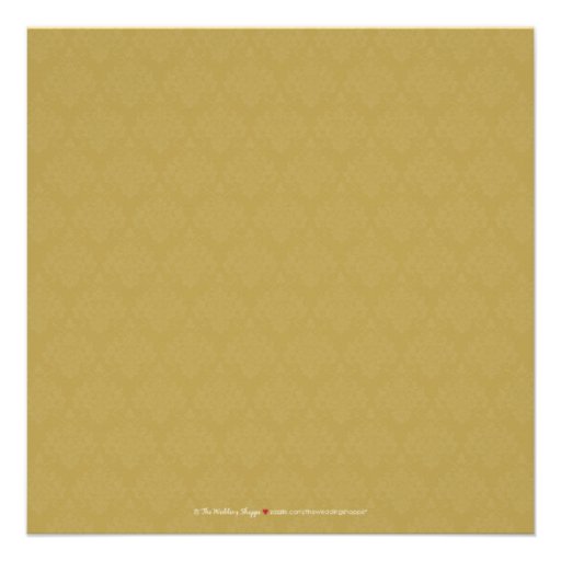 Stunning Damask Rehearsal Dinner Invite (gold)