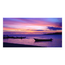 Stunning Fijian Sunset Photo Cards