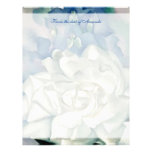 Stunning Georgia O'Keefe White Rose and Larkspur Letterhead
